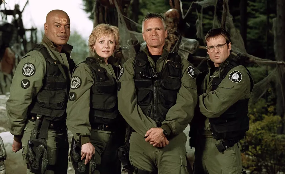 Echipa Stargate SG-1 - Teal'c, Sam Carter, Jack O'Neill, Dr Daniel Jackson